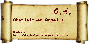 Oberleitner Angelus névjegykártya